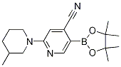 2-(3-甲基哌啶-1-基)-5-(4,4,5,5-四甲基-1,3,2-二噁硼烷-2-基)异烟腈结构式_1356087-25-6结构式 2-(3-甲基哌啶-1-基)-5-(4,4,5,5-四甲基-1,3,2-二噁硼烷-2-基)异烟腈结构式_1356087-25-6结构式