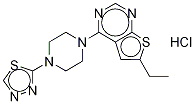 6-乙基-4-[4-(1,3,4-噻二唑-2-基)-1-哌嗪]噻吩并[2,3-d]嘧啶盐酸盐结构式_1359873-45-2结构式