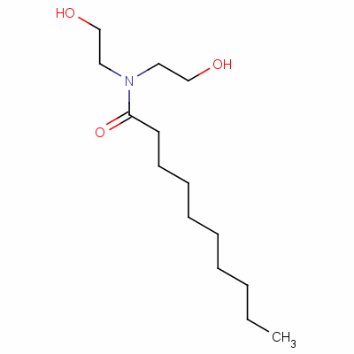 Decanamide, n,n-bis(2-hydroxyethyl)-Structure,136-26-5Structure Decanamide, n,n-bis(2-hydroxyethyl)- Structure,136-26-5Structure