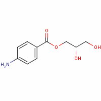 1-(4-氨基苯甲酸)1,2,3-丙烷三醇结构式_136-44-7结构式