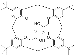 O(1),O(3)-双(羧甲基))-O(2),O(4)-二甲基角丁基杯[4]芳烃结构式_136157-98-7结构式