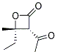 反式-(9ci)-3-乙酰基-4-乙基-4-甲基-2-氧杂环丁烷酮结构式_136814-10-3结构式
