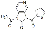 2,3-二氢-2-氧代-3-(2-噻吩羰基)-1H-吡咯并[3,2-c]吡啶-1-羧酰胺结构式_136887-96-2结构式