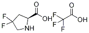 (S)-4,4-二氟吡咯烷-2-羧酸 2,2,2-三氟乙酸结构式_1373255-09-4结构式