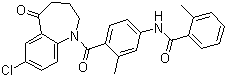N-[4-[(7-氯-2,3,4,5-四氢-5-氧代-1H-1-苯并氮杂卓-1-基)羰基]-3-甲基苯基]-2-甲基苯甲酰胺结构式_137973-76-3结构式