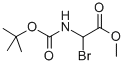 2-溴-2-((叔丁氧基羰基)氨基)乙酸甲酯结构式_138219-39-3结构式