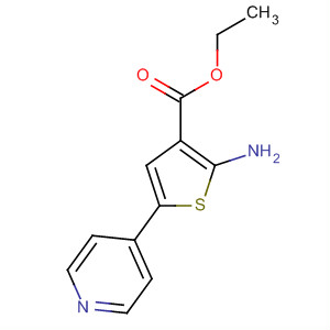 2-氨基-5-(4-吡啶)噻吩-3-羧酸乙酯结构式_139355-52-5结构式
