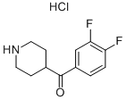 (3,4-二氟苯基)-哌啶-4-甲酮盐酸盐结构式_140235-26-3结构式