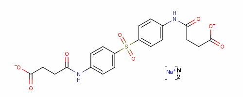 (9CI)-4,4-[磺酰基双(4,1-亚苯基亚氨基)]双[4-氧代丁酸二钠结构式_14052-68-7结构式