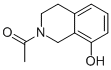 1-(8-羟基-3,4-二氢异喹啉-2(1H)-基)乙酮结构式_140865-97-0结构式