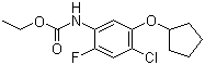N-[4-氯-5-(环戊基氧基)-2-氟苯基]氨基甲酸乙酯结构式_141772-35-2结构式