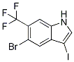 5-溴-3-碘-6-(三氟甲基)-1H-吲哚结构式_1420537-61-6结构式