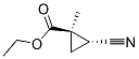 反式-(9ci)-2-氰基-1-甲基-环丙烷羧酸乙酯结构式_142653-22-3结构式