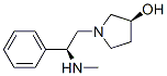 (2S,3s)-1-(2-甲基氨基-2-苯基-乙基)-吡咯烷-3-醇结构式_142773-73-7结构式
