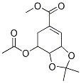3,4-(异亚丙基二氧基)莽草酸甲酯乙酸酯结构式_143308-74-1结构式