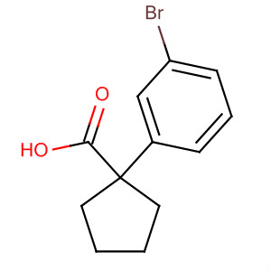 1-(3-溴苯基)环戊烷羧酸结构式_143328-23-8结构式