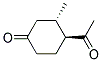 反式-(9ci)-4-乙酰基-3-甲基-环己酮结构式_143392-15-8结构式