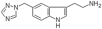 5-(1H-1,2,4-噻唑-1-甲基)-1H-吲哚-3-乙胺结构式_144035-23-4结构式