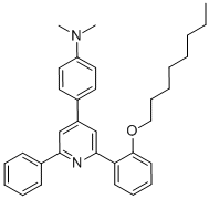 N,N-二甲基-4-(2-(2-(辛基氧基)苯基)-6-苯基吡啶-4-基)苯胺结构式_144190-25-0结构式