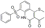 3-乙酰基-4-(甲基硫代)-8-(苯基磺酰基)-2(1H)-喹啉酮结构式_145499-14-5结构式
