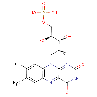 Riboflavin 5-(dihydrogen phosphate)Structure,146-17-8Structure Riboflavin 5-(dihydrogen phosphate) Structure,146-17-8Structure