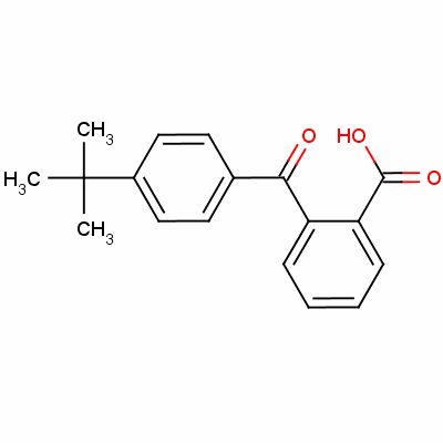2-[4-(1,1-二甲基乙基l)苯甲酰基]苯甲酸结构式_146-81-6结构式
