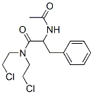 a-(乙酰基氨基)-N,N-双(2-氯乙基)-苯丙酰胺结构式_1462-82-4结构式