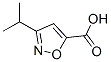 3-异丙基异噁唑-5-羧酸结构式_14633-22-8结构式