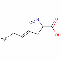 (9ci)-3,4-二氢-4-亚丙基-2H-吡咯-2-羧酸结构式_146790-55-8结构式