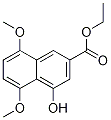 4-羟基-5,8-二甲氧基-2-萘羧酸乙酯结构式_147589-45-5结构式