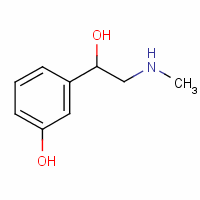 3-(1-羟基-2-(甲基氨基)乙基)苯酚结构式_1477-63-0结构式