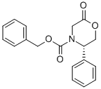 (5S)-3,4,5,6-四氢-5-苯基-n-(苄氧基羰基)-4(h)-1,4-噁嗪-2-酮结构式_147700-91-2结构式