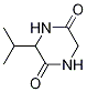 3-异丙基哌嗪-2,5-二酮结构式_14771-77-8结构式