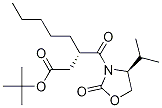 3-(S)-(4-(s)-异丙基-2-氧代-噁唑啉-3-羰基)-辛酸叔丁酯结构式_147961-55-5结构式