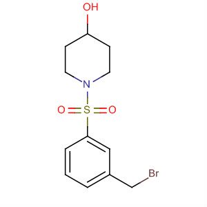 1-((3-(溴甲基)苯基)磺酰基)哌啶-4-醇结构式_148583-70-4结构式