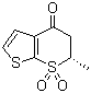 (6s)-5,6-二氢-6-甲基-(6s)4H-噻吩并[3,2-b]硫代吡喃-4-酮-7,7-dio二氧化物结构式_148719-91-9结构式