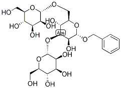苄基己糖吡喃糖苷-(1->3)-[己糖吡喃糖苷-(1->6)]吡喃己糖苷结构式_149022-23-1结构式