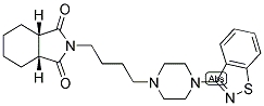 (3aS,7aR)-2-[4-[4-(1,2-苯并噻唑-3-基)哌嗪-1-基]丁基]-3a,4,5,6,7,7a-六氢异吲哚-1,3-二酮结构式_150915-41-6结构式