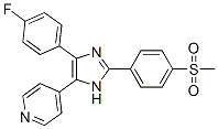 4-{4-(4-氟苯基)-2-[4-(甲基磺酰基)苯基]-1H-咪唑-5-基}吡啶结构式_152121-46-5结构式