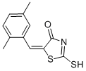 (5E)-5-(2,5-二甲基亚苄基)-2-疏基-1,3-噻唑-4(5H)-酮结构式_153567-96-5结构式