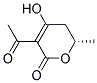 2H-pyran-2-one, 3-acetyl-5,6-dihydro-4-hydroxy-6-methyl-, (s)-(9ci) Structure,154623-26-4Structure