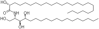 (2S,3S,4R,2’R)-2-(2’-羟基二十四碳酰氨基)十八烷-1,3,4-三醇结构式_154801-30-6结构式