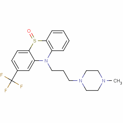 三氟拉嗪亚砜结构式_1549-88-8结构式