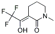 (9ci)-1-甲基-3-(2,2,2-三氟-1-羟基亚乙基)-2-哌啶酮结构式_155398-07-5结构式