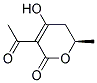 (r)-(9ci)-3-乙酰基-5,6-二氢-4-羟基-6-甲基-2H-吡喃-2-酮结构式_155553-70-1结构式