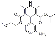 4-(3-氨基苯基)-1,4-二氢-5-(2-甲氧基乙氧基羰基)-2,6-二甲基吡啶-3-羧酸异丙酯结构式_155861-24-8结构式