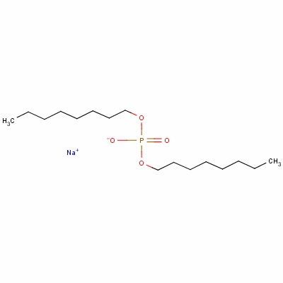 辛基磷酸钠结构式_1560-42-5结构式