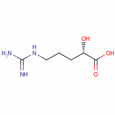 (S)-5-胍-2-羟基戊酸结构式_157-07-3结构式