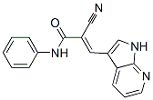 2-氰基-N-苯基-3-(1H-吡咯并[2,3-b]-3-吡啶)-2-丙胺结构式_157561-97-2结构式
