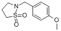 2-(4-甲氧基苄基)-1,2-噻唑烷1,1-二氧化物结构式_158089-76-0结构式